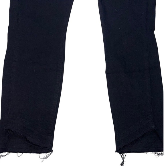 Paige Hoxton Ankle Black Raw Hem Skinny Jeans Women's Size 30 Made in USA - Picture 5 of 9